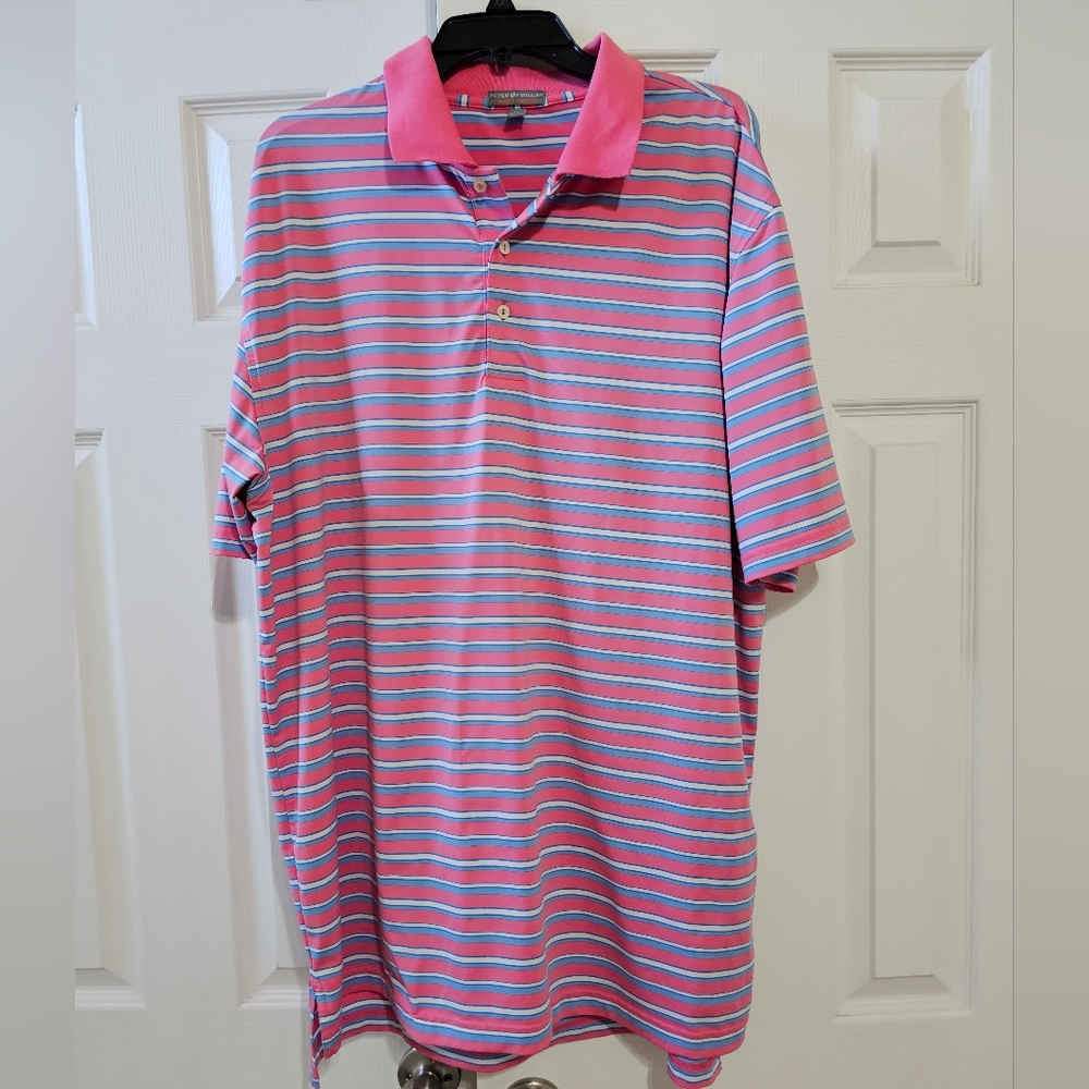 Handsome in pink 🩷 polo shirt XL